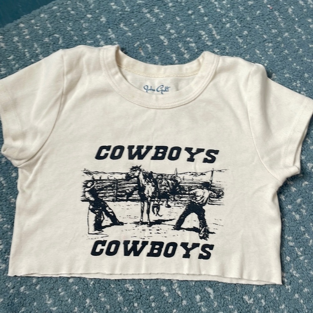 cropped brandy cowboy shirt